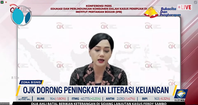Cegah Investasi Bodong, OJK Dorong Peningkatan Literasi Keuangan