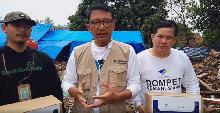 Media Group Kembali Kirim Bantuan Sembako kepada Warga Cianjur Korban Gempa