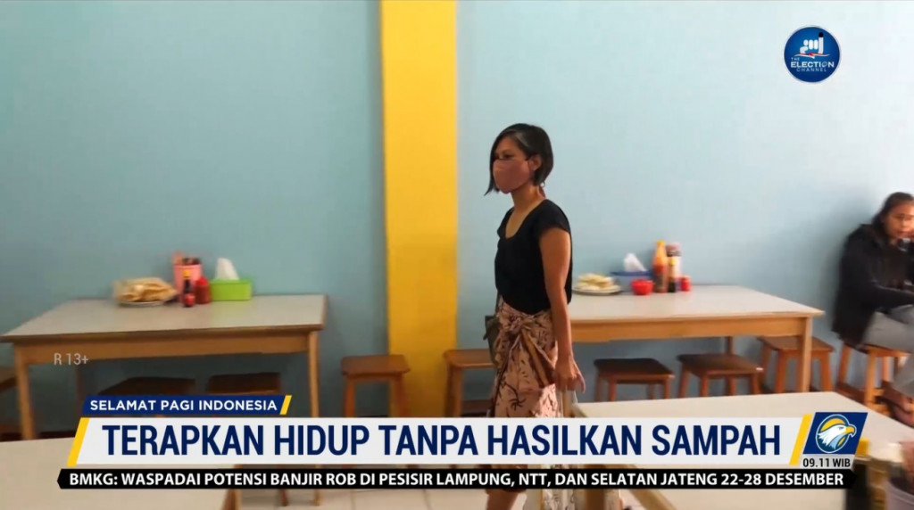 Pola hidup zero waste sendiri diterapkan sejumlah masyarakat Indonesia, seperti yang dilakukan Andhini Miranda. Metro TV
