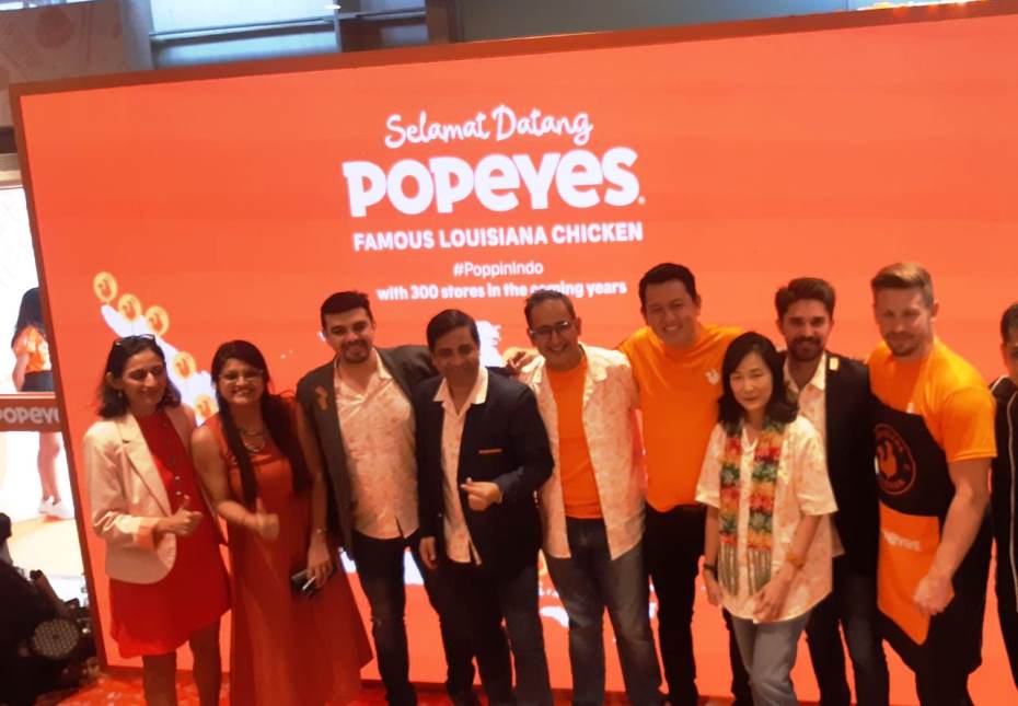 Grand Opening Popeyes di Indonesia. (Foto: A. Firdaus/Medcom)