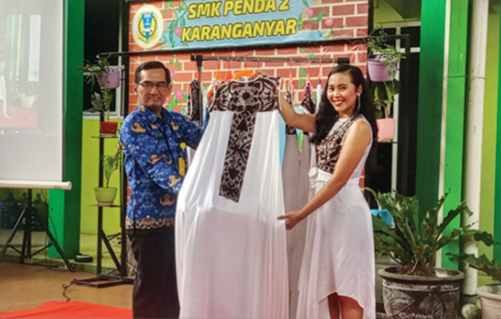 Keren! Karya Batik Siswa SMK 2 Penda Karanganyar Bakal Ekspor ke Belanda