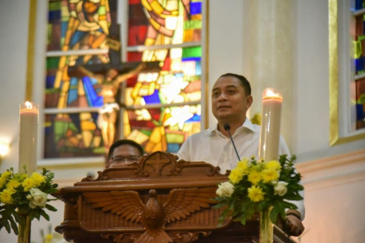 Wali Kota Gaungkan Surabaya Jadi Kota Toleransi dan Rukun Saat Natal