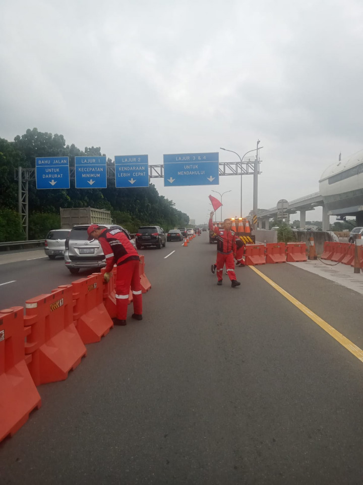 Jasa Marga Berlakukan <i>Contra Flow</i> Tol Jagorawi Arah Jakarta