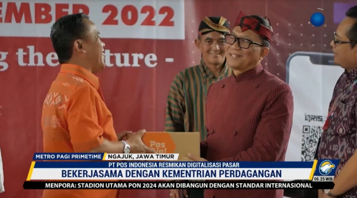 Digitalisasi Pasar Rakyat di Nganjuk Diresmikan