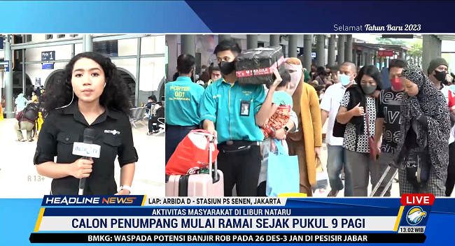 Stasiun Pasar Senen Sediakan Porter Gratis Saat Nataru