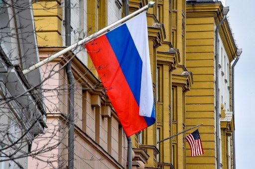 Bendera Rusia. Foto : AFP.