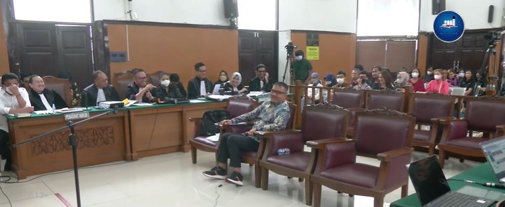 Sidang lanjutan kasus pembunuhan Brigadir J. (tangkapan layar).