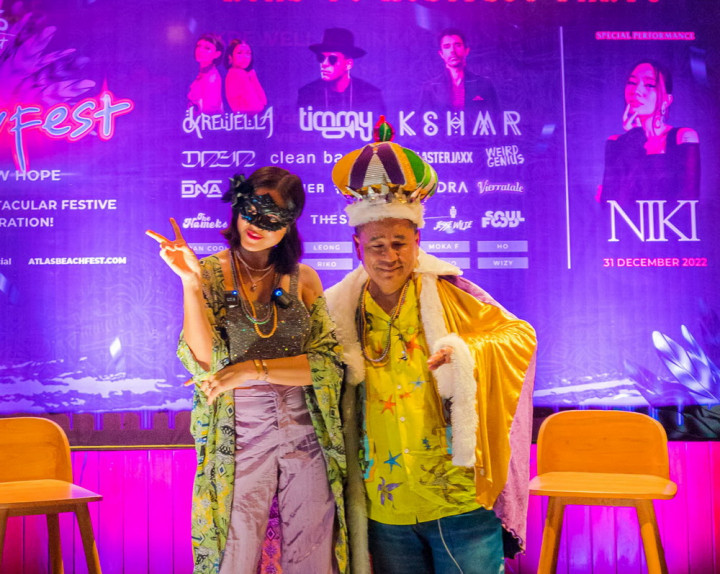 Jessica Iskandar Tak Sabar Tahun Baruan Bareng NIKI dan Clean Bandit di Atlas Bali