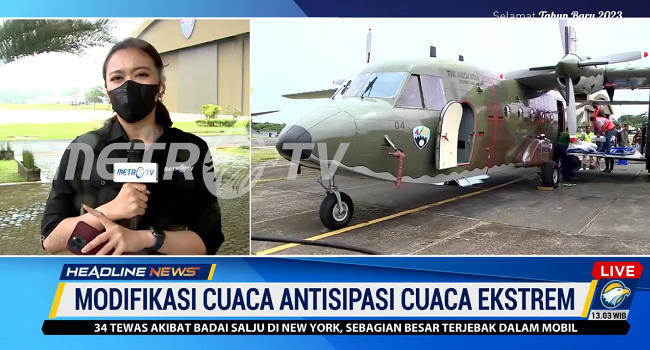 Antisipasi Cuaca Ekstrem, TNI AU Lakukan Teknologi Modifikasi Cuaca
