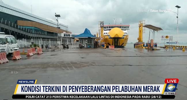 Cuaca Membaik, Antrian di Pelabuhan Merak Mulai Terurai