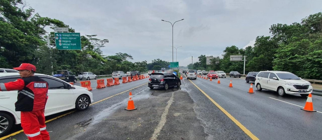 Jasa Marga Berlakukan Contraflow Di Tol Jagorawi Arah Jakarta 7543