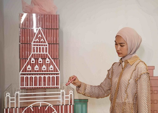 Wardah Colorfit CSR Art Booth Instalation. (Foto: Dok. Istimewa)