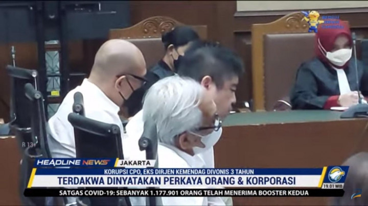 5 Terdakwa Kasus Korupsi Ekspor CPO Divonis Hingga 3 Tahun Penjara