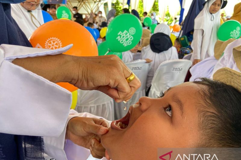 1 Juta Anak di Aceh Rampung Diimunisasi Polio