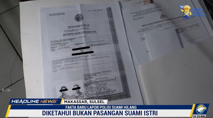 Laporkan Suami Hilang, Malah Ketahuan Palsukan Dokumen Pernikahan