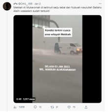 [Cek Fakta] Benarkah Salju Turun di Mekah? Ini Faktanya