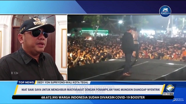 Joget Bareng Biduan Dinilai Vulgar, Wali Kota Tegal: Saya Berniat Menghibur Masyarakat