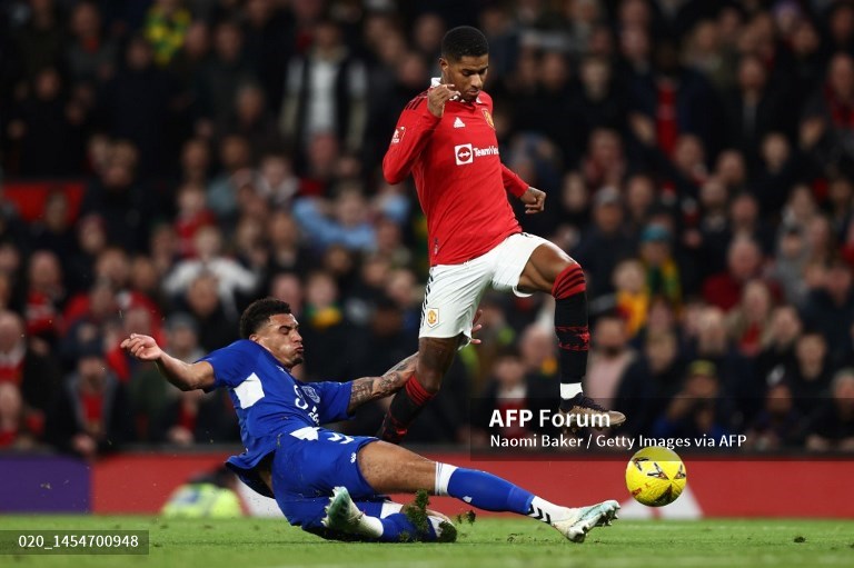 Marcus Rashford (kanan)-Foto AFP