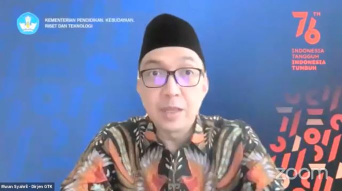 Dirjen PAUD Dikdas dan Dikmen, Iwan Syahril. Foto: Zoom