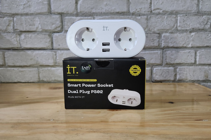 IT Smart Power Socket Dual Plug PS02, Canggih, Simpel dan Sederhana