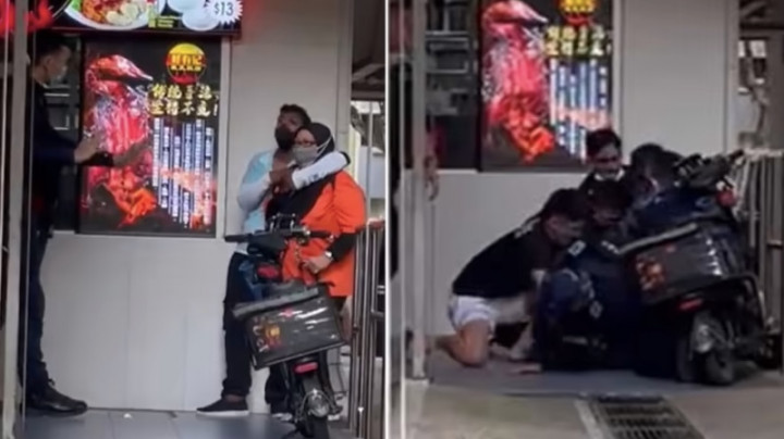 Tegang! Seorang Perempuan Disandera Pria Berpisau di Singapura