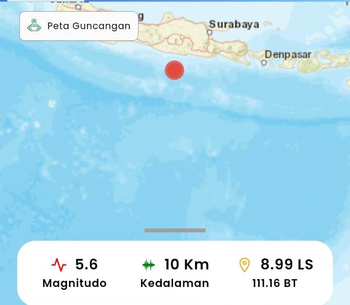 Gempa Pacitan Terasa Kuat di Yogyakarta