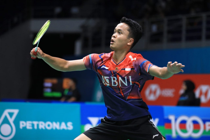 Ginting Lalui Babak Pertama dengan Susah Payah