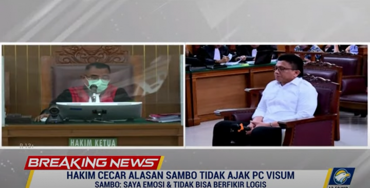 Ferdy Sambo Menyesal Tak Ajak Putri Candrawati Visum: Saya Tidak Berpikir Logis Saat Itu