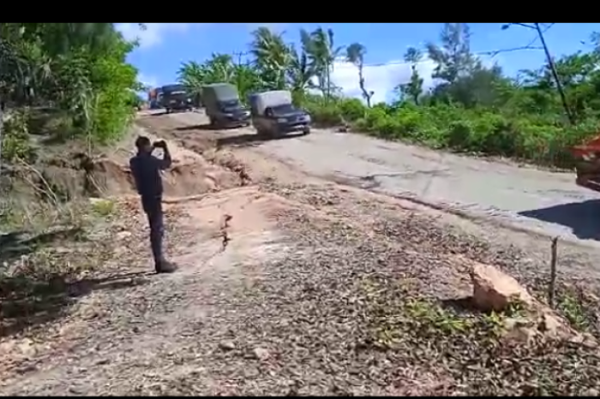 Jalan Rusak Terdampak Gempa di Timor Tengah Selatan Diperbaiki