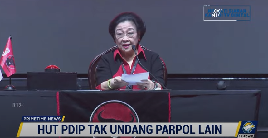HUT PDIP Tak Undang Parpol Lain, Ini Kata Megawati