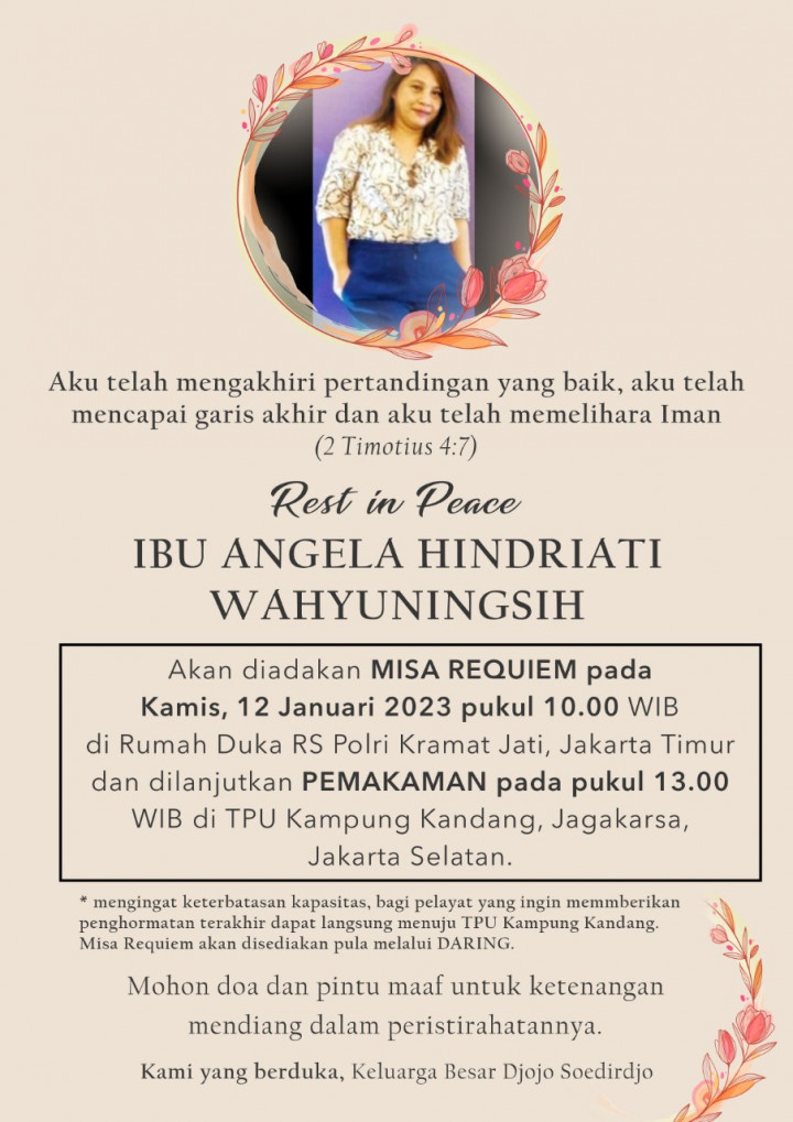 Jasad Angela Korban Mutilasi di Bekasi Dimakamkan Besok