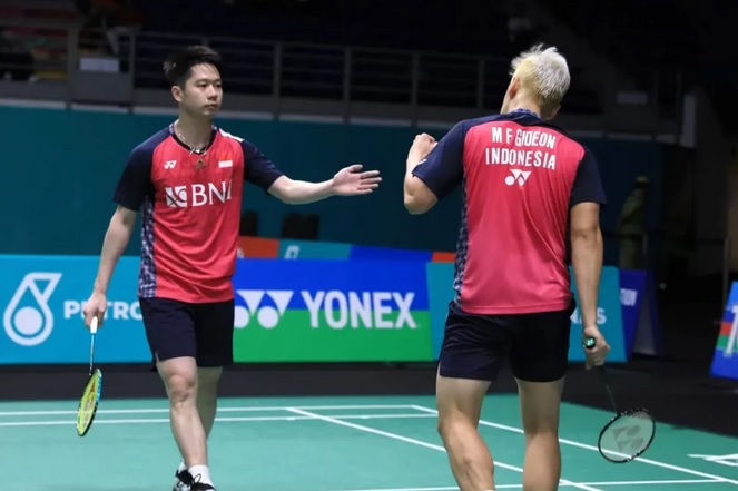 Ganda Putra Indonesia Solid di Malaysia Open 2023