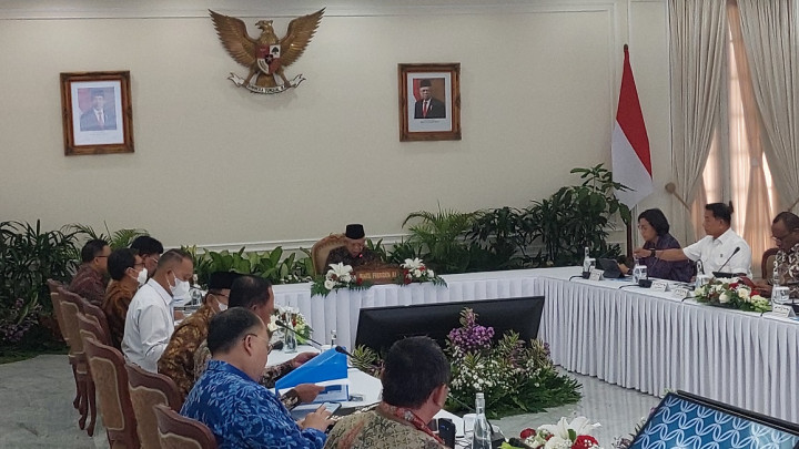 Wapres Pimpin Rapat Percepatan Pembentukan MPP Berbasis Digital