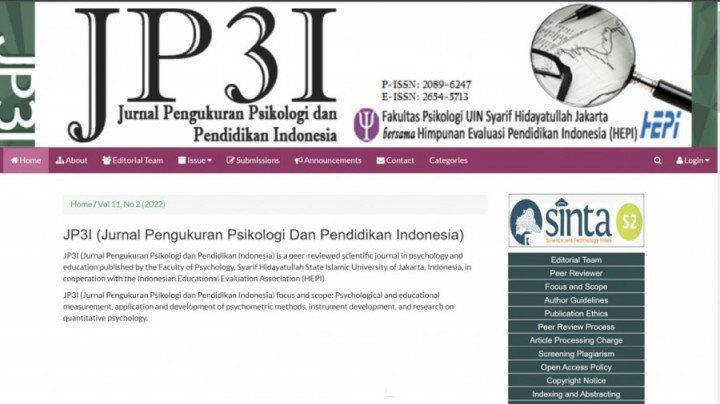 Jurnal JP3I UIN Jakarta Terindeks Scopus, Otomatis Raih Akreditasi Sinta-1