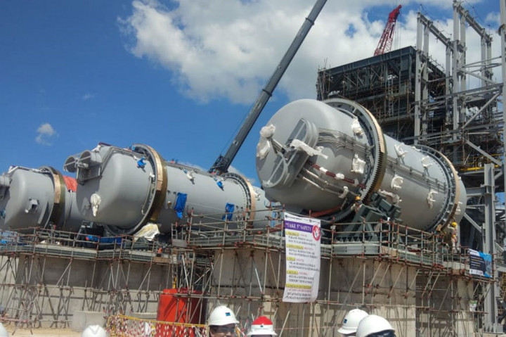 Potret Progres Pembangunan Proyek Smelter Freeport di Gresik