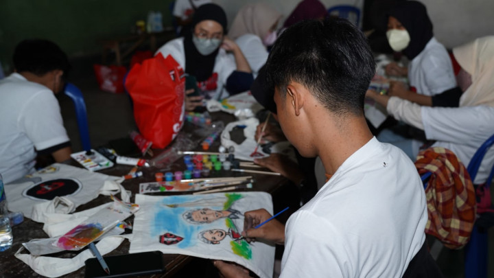 Fasilitasi Kebebasan Berekspresi Milenial, Relawan Gelar Kegiatan Seni