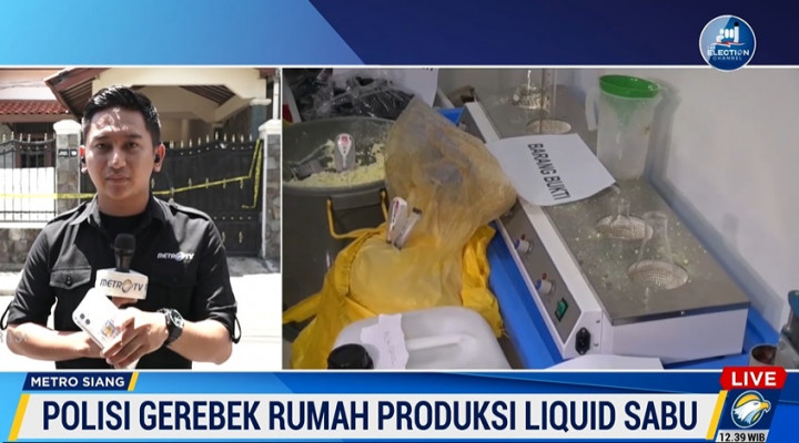 Polisi Gerebek Rumah Produksi Liquid Vape Sabu di Meruya Utara