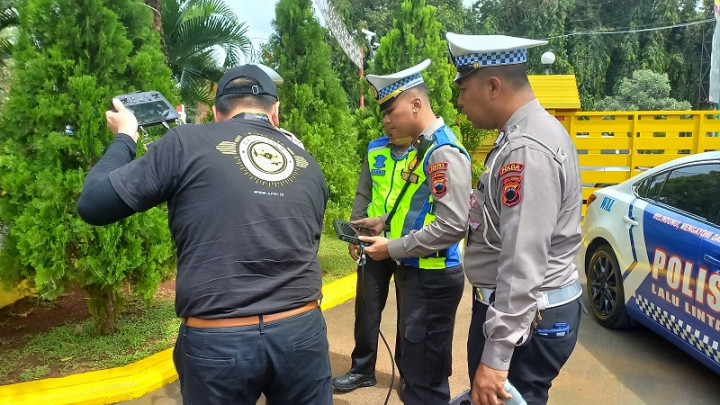 Polda Jateng Uji Coba Tilang via Drone di Jepara