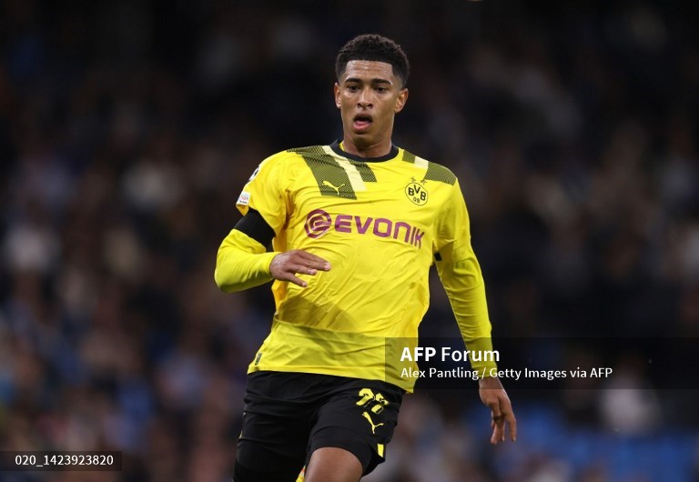 Gelandang Borussia Dortmund, Jude Bellingham (AFP/Alex Pantling)
