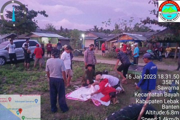 Wisatawan Tangerang Terseret Ombak Sawarna Ditemukan Meninggal