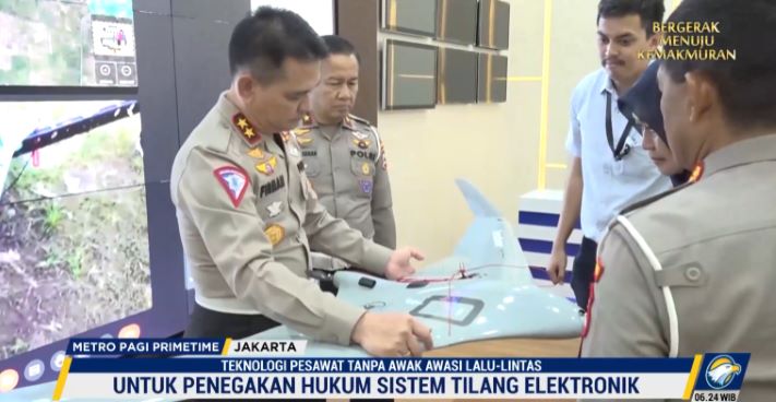 Polri Berinovasi, Pakai <i>Drone</i> Pantau Arus Lalu Lintas