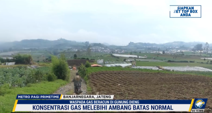Melebihi Ambang Batas, Waspada Gas Beracun di Gunung Dieng