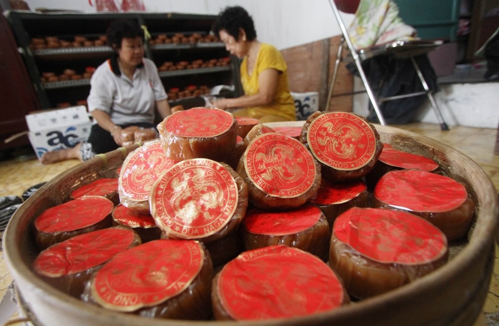 Kue keranjang (Antara/Akbar Nugroho Gumay)