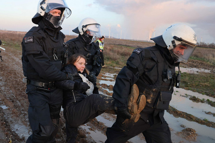 Protes Perluasan Tambang Batu Bara di Jerman, Greta Thunberg Ditahan