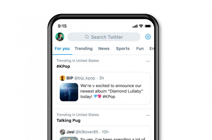 Tab For You Mulai Tersedia di Twitter Versi Web Desktop