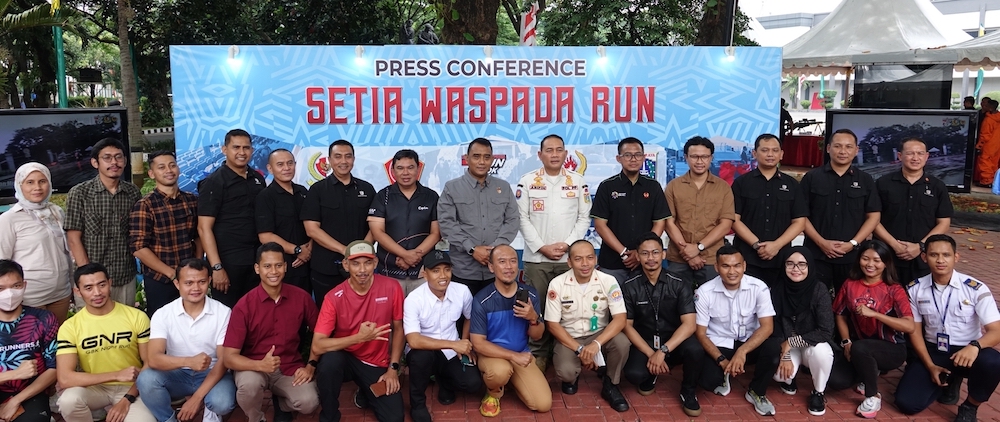 Paspampres menyelenggarakan lari pagi/Istimewa