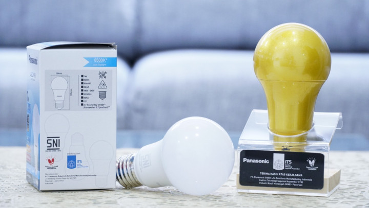 Wow! ITS Gandeng Panasonic Luncurkan Lampu LED Bulb Bangga Buatan Indonesia, Banyak Kelebihannya