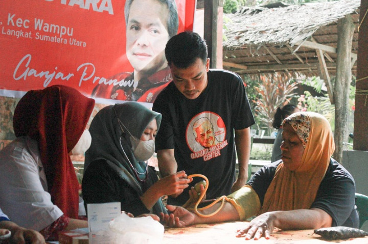 Warga di Bingai Langkat Dapat Pengobatan Gratis