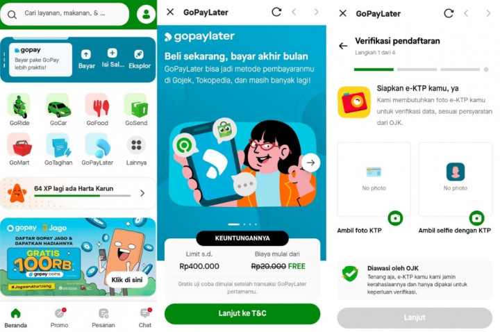 Catat! Begini Cara Daftar Gopay Paylater Bagi Pemula