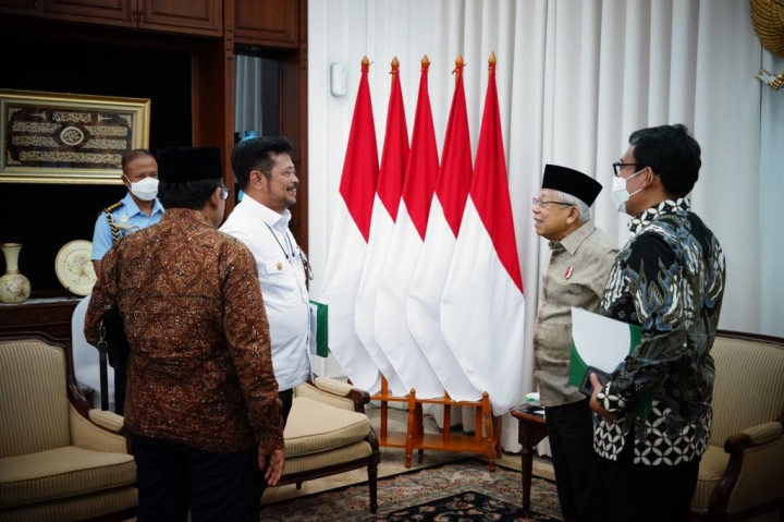 Temui Wapres, Mentan Sampaikan Stok Beras Dalam Negeri Cukup